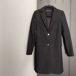 Fitted Zara black pea coat
